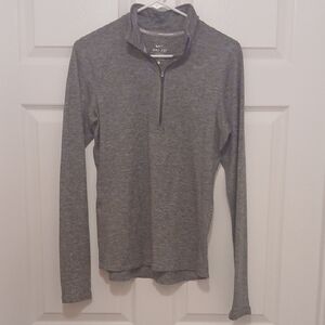 Nike Dry-fit Half-zip. Heather Gray. Size S.